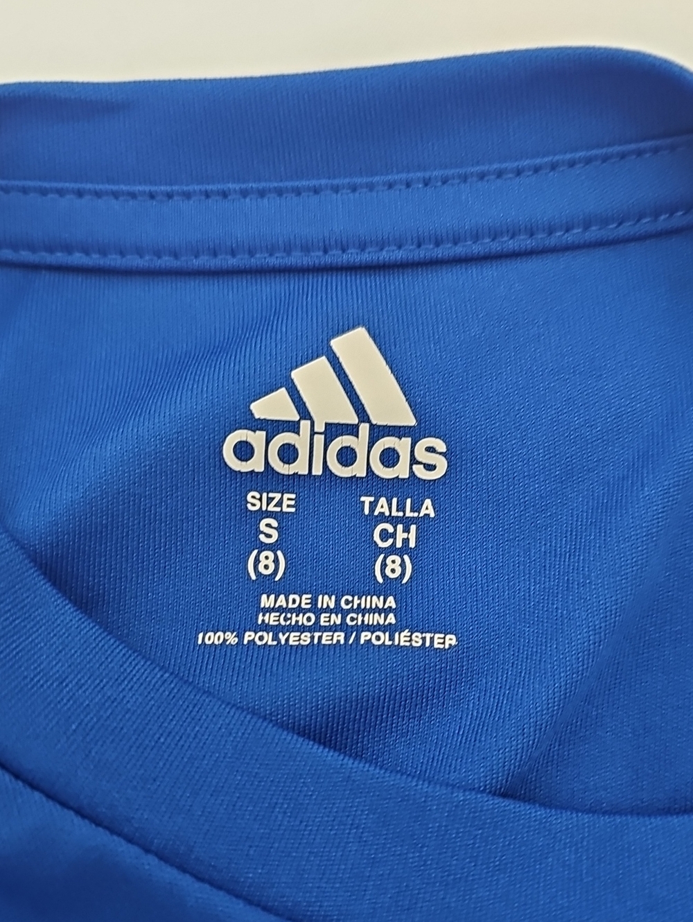 Adidas Boys Shirt / Top Blue Size 8 - Picture 5 of 9